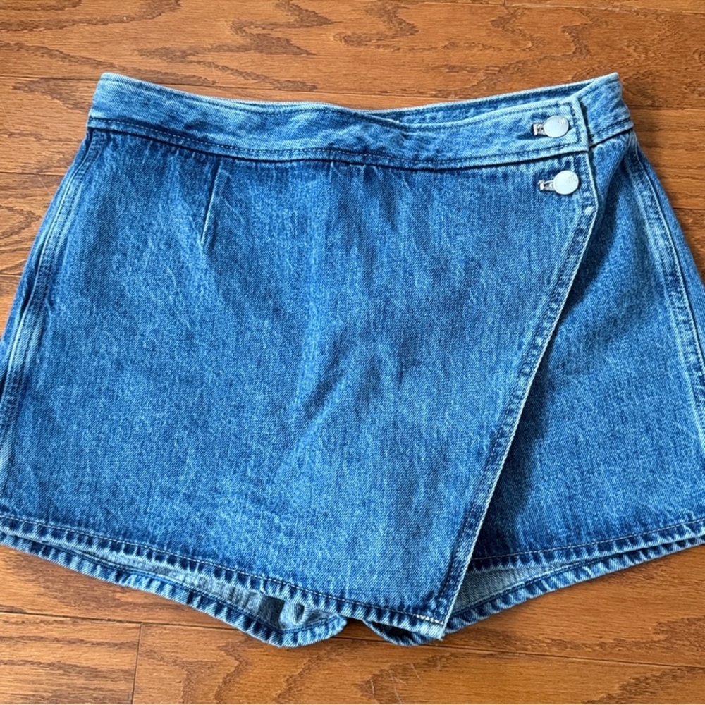 Madewell Denim Wrap Skort Size 26 EUC so cute omg! - Picture 5 of 9